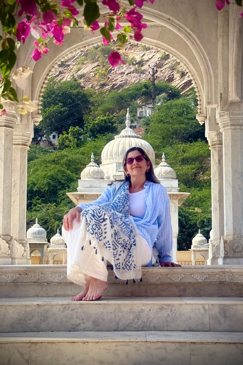 Paula Henao durante el retiro en India